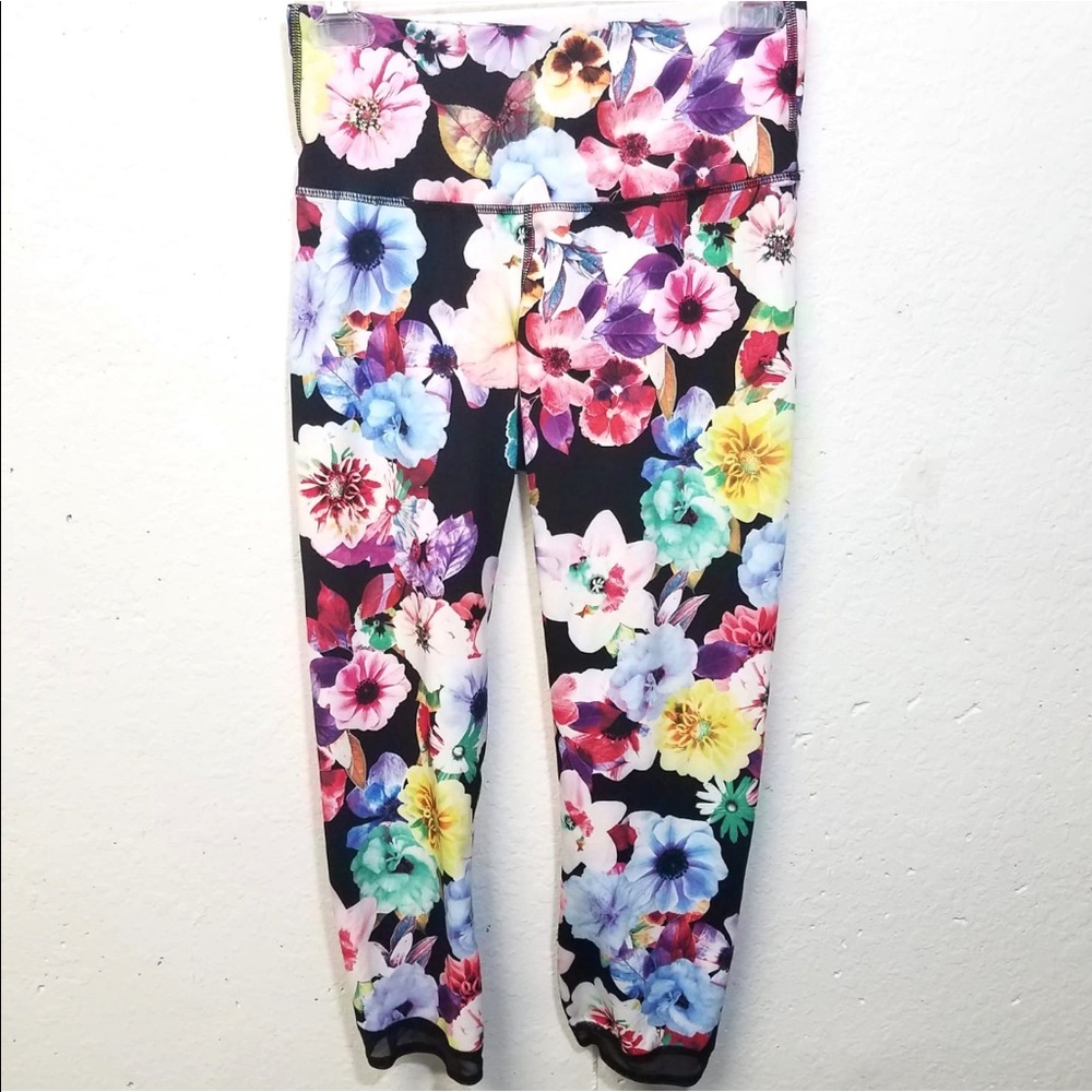 OLD NAVY ACTIVE GODRY Floral Pants Small - Picture 1 of 8